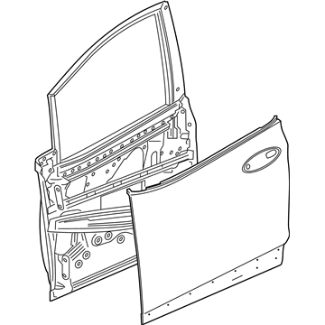 GM 42613079 Door Shell, Front Passenger Side