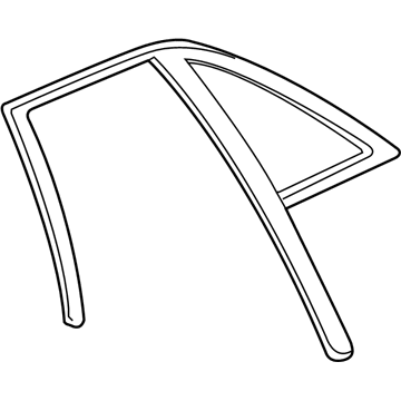 GM 25748363 Vent Glass, Rear Passenger Side