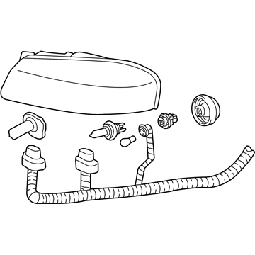 GM 10349961 Headlamp Assembly, Driver Side