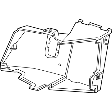 GM 23336023 Air Inlet Baffle, Driver Side