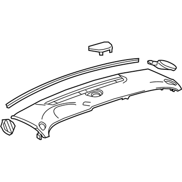 GM 25897490 Upper Panel, Titanium