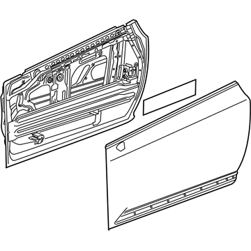 GM 23438100 Door Shell, Front Driver Side