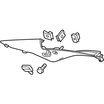 GM 23351596 Upper Quarter Trim, Rear Driver Side