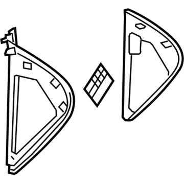 Chevy Volt Dash Panel Vent Portion Covers - 22961220