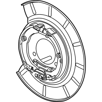 GM 23131777 Backing Plate, Driver Side