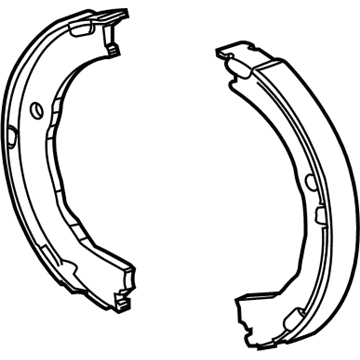 GM 92234842 Parking Brake Shoes