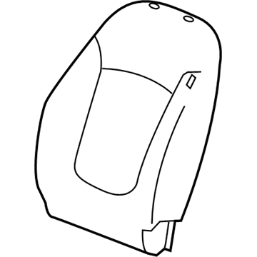GM 42428796 Seat Back Cover, Black, Front