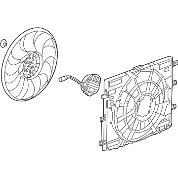 Cadillac A/C Condenser Fan - 84897502