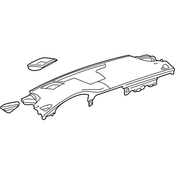 Cadillac CT6 Dash Panel Vent Portion Covers - 84601633