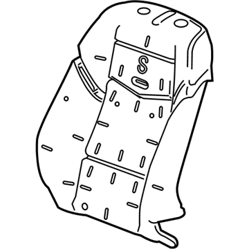 GM 23169836 Seat Back Pad, Front