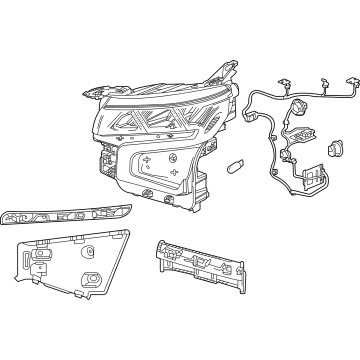 GM 85123917 Headlamp Assembly, Front Driver Side