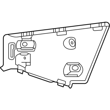 GM 84849887 Headlamp Assembly Center Bracket, Driver Side