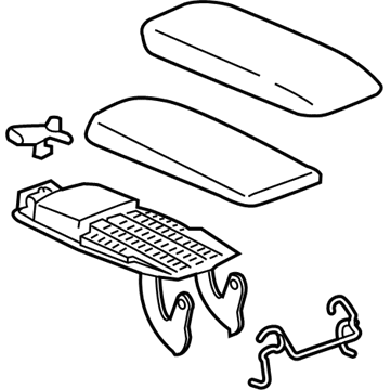 GM 23393497 Armrest Assembly, Jet Black, Front
