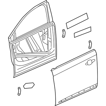 GM 84453628 Door Shell, Front Driver Side