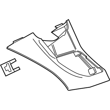 GM 42532283 Upper Trim, Black, Front