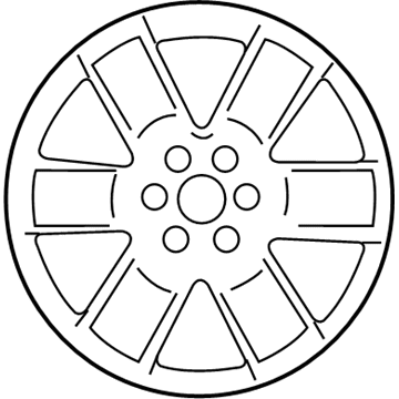 GM 22830685 Wheel, Alloy, Rear