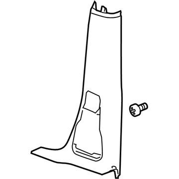 GM 15852336 Lower Center Pillar Trim, Driver Side