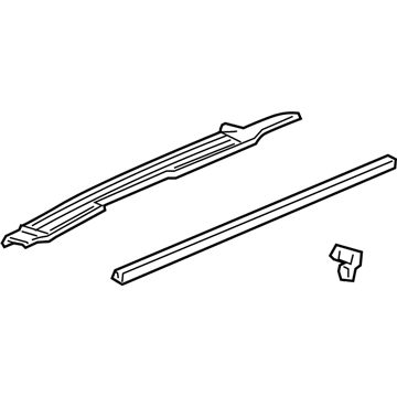 GM 25972862 Sill Plate, Gray, Rear Driver Side
