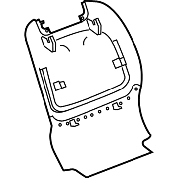 GM 22812518 Seat Back Panel, Black, Front