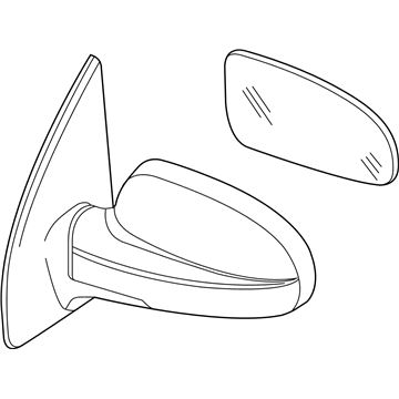 2007 Chevy Aveo5 Side View Mirrors - 96406188