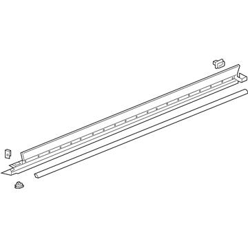 GM 84796617 Rocker Molding, Black, Driver Side