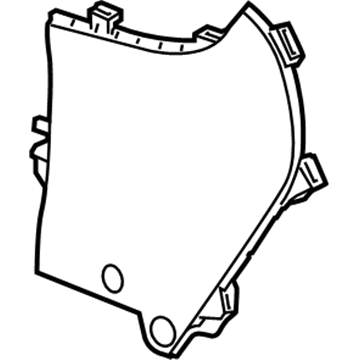 GM 20782574 Side Trim, Titanium, Driver Side