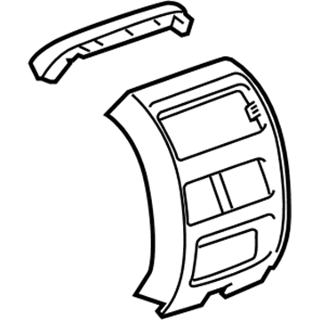 GM 20977462 Rear Trim Panel, Black
