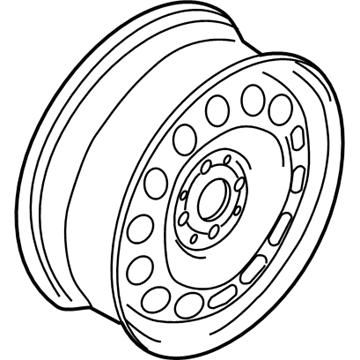 GM 96534957 Wheel, Steel