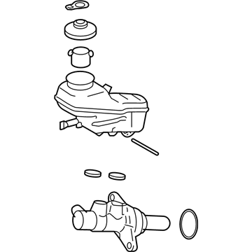 2010 Pontiac Vibe Brake Master Cylinder - 19205209
