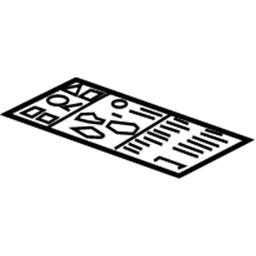 Chevy 23256364 A/C Label
