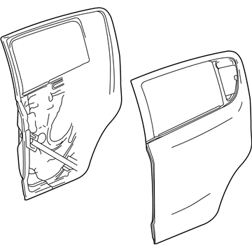 GM 42357431 Door Shell, Driver Side