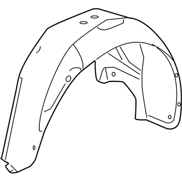 Chevy Cruze Limited Fender Splash Shield - 95366412