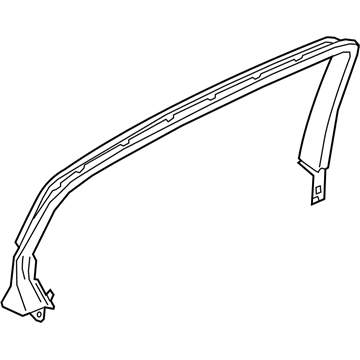 GM 39040336 Upper Trim, Rear Driver Side
