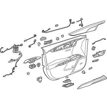 GM 20990013 Door Trim Panel, Front Passenger Side