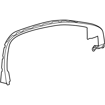 GM 23216778 Upper Molding, Front Driver Side