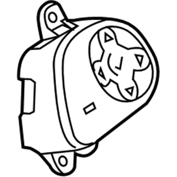 GM 84093281 Radio Switch, Black
