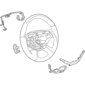 GM 84346035 Steering Wheel, Black