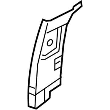 GM 19316824 Upper Center Pillar Trim, Inner Passenger Side