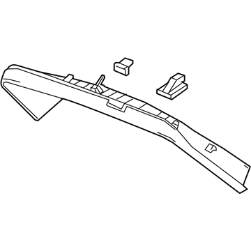 GM 84146655 Upper Gate Trim, Titanium