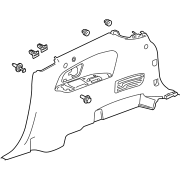 GM 23335251 Quarter Trim Panel, Rear Lower Passenger Side