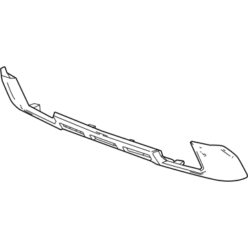 GM 84914472 Center Molding, Black, Front