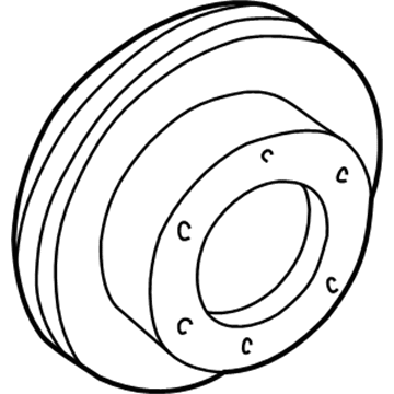 1998 GMC K3500 Brake Disc - 12549136