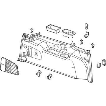 Chevy 23407846 Lower Quarter Trim