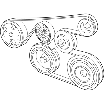 2004 Pontiac Vibe Drive Belt - 88970232
