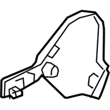 GM 84098351 Inner Finish Panel, Titanium, Front