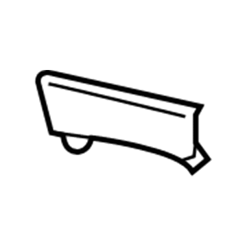 GM 23210076 Upper Trim Panel, Driver Side