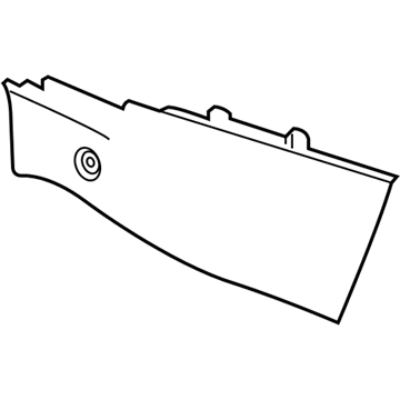 GM 23435808 Extension Panel, Black, Front Driver Side