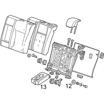 GM 42734109 Seat Back Assembly, Rear