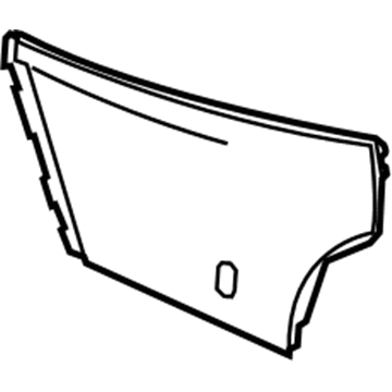 GM 9067288 Side Trim Panel, Black