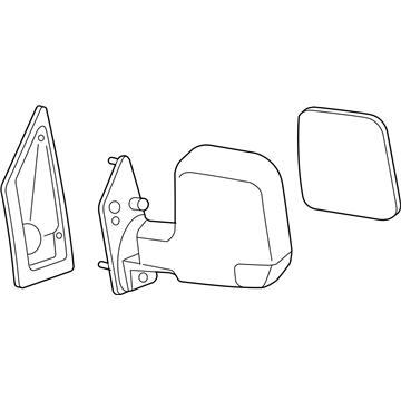 GM 20838066 Mirror, Rear Passenger Side
